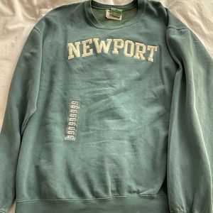 green newport crewneck